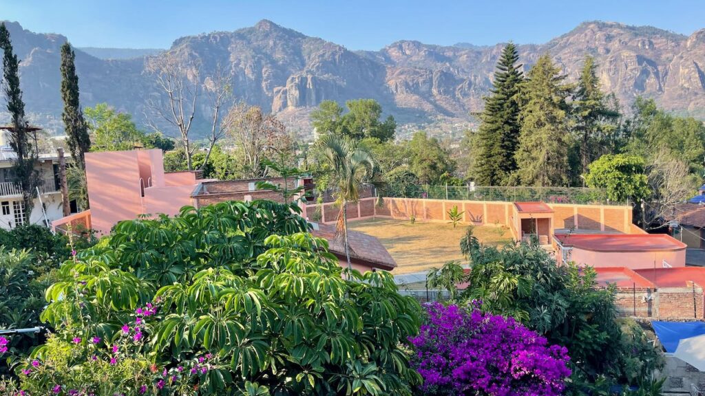 View from room balcony at Casa del Angel