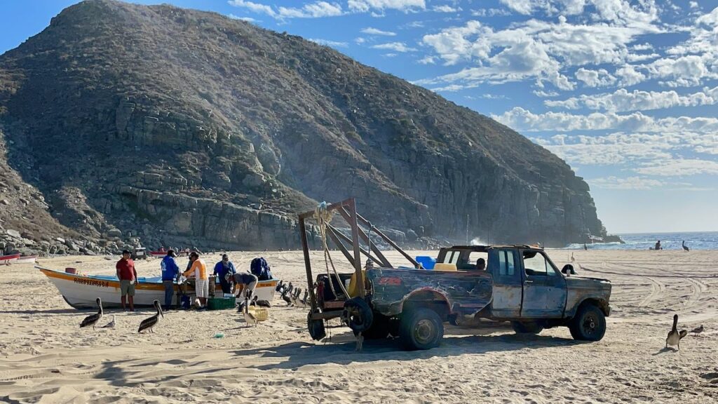 Fishing Boat and Tow Truck Punta Lobos