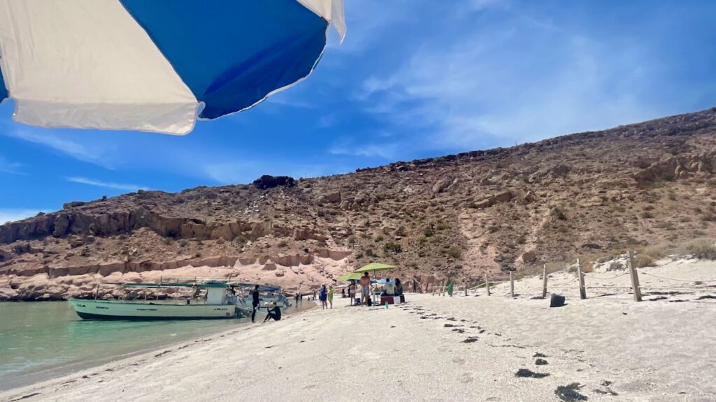 Lunch at Playa Ensenada Grande