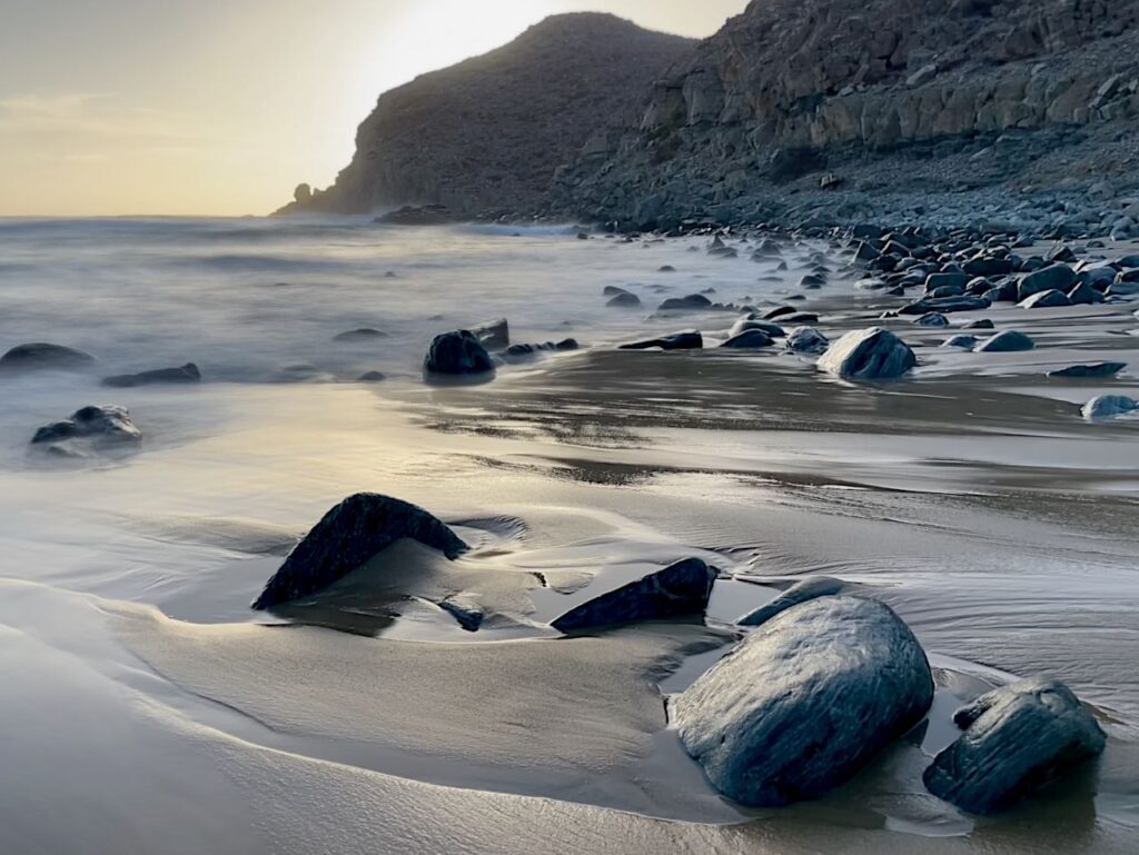 Rocky north end Playa Las Palmas