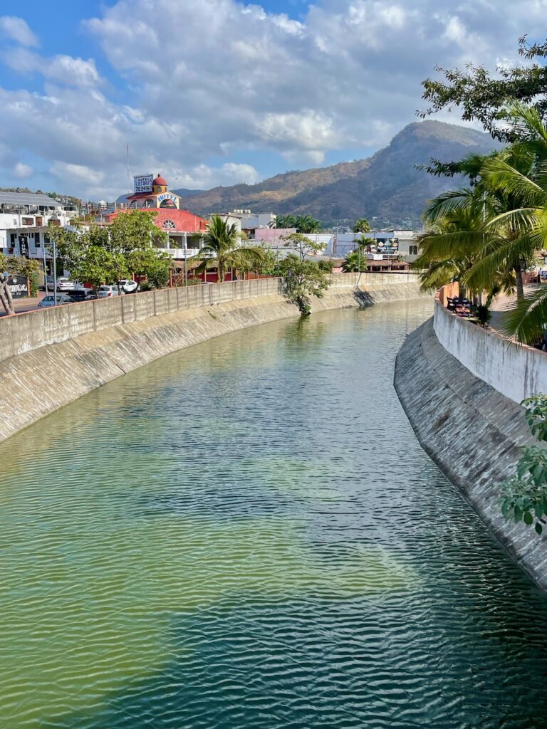 Canal and Mountains Zihuatanejo