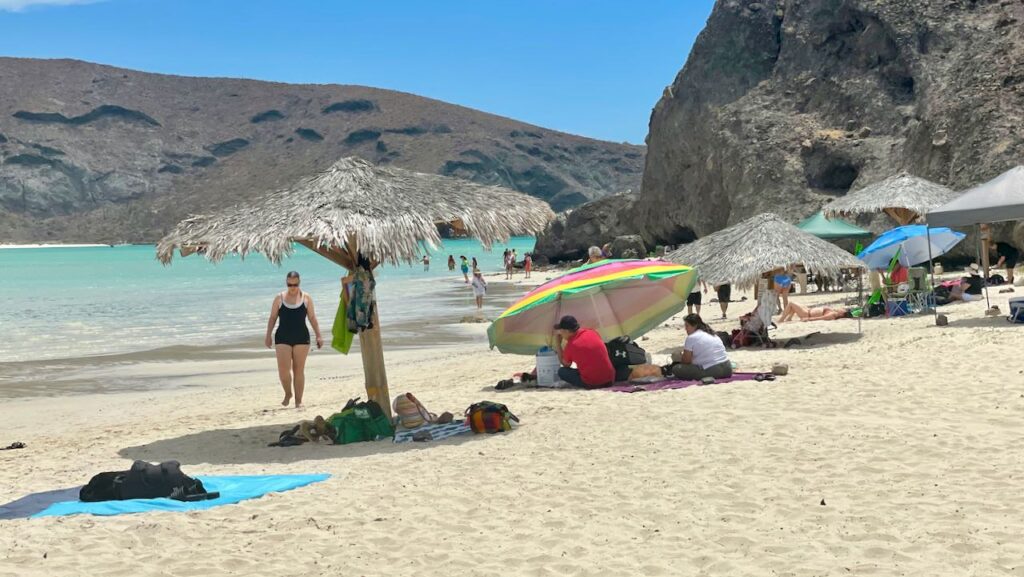 Enjoying the Beach at Playa Balandra