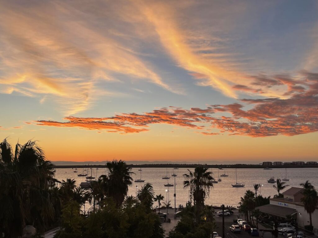 Sunset Over La Paz Mexico