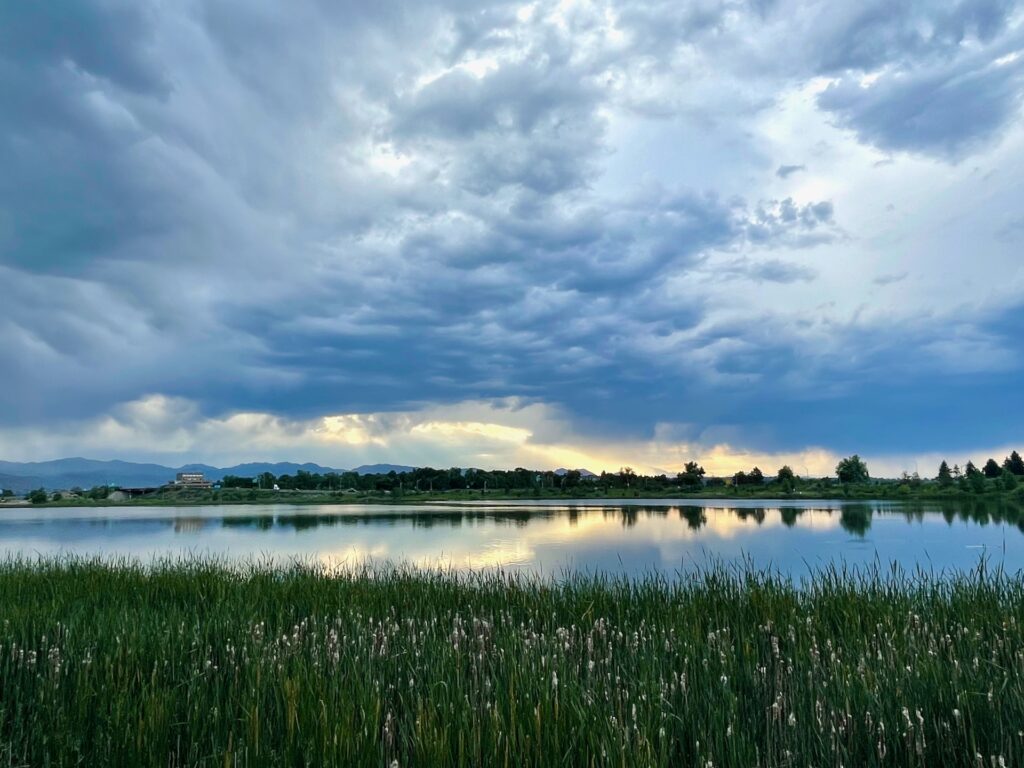 Clouds over Berkeley Park Denver