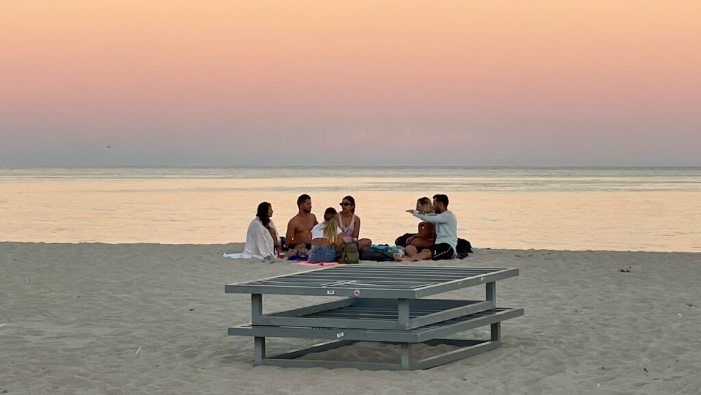 Day's End at the Beach South Beach Miami