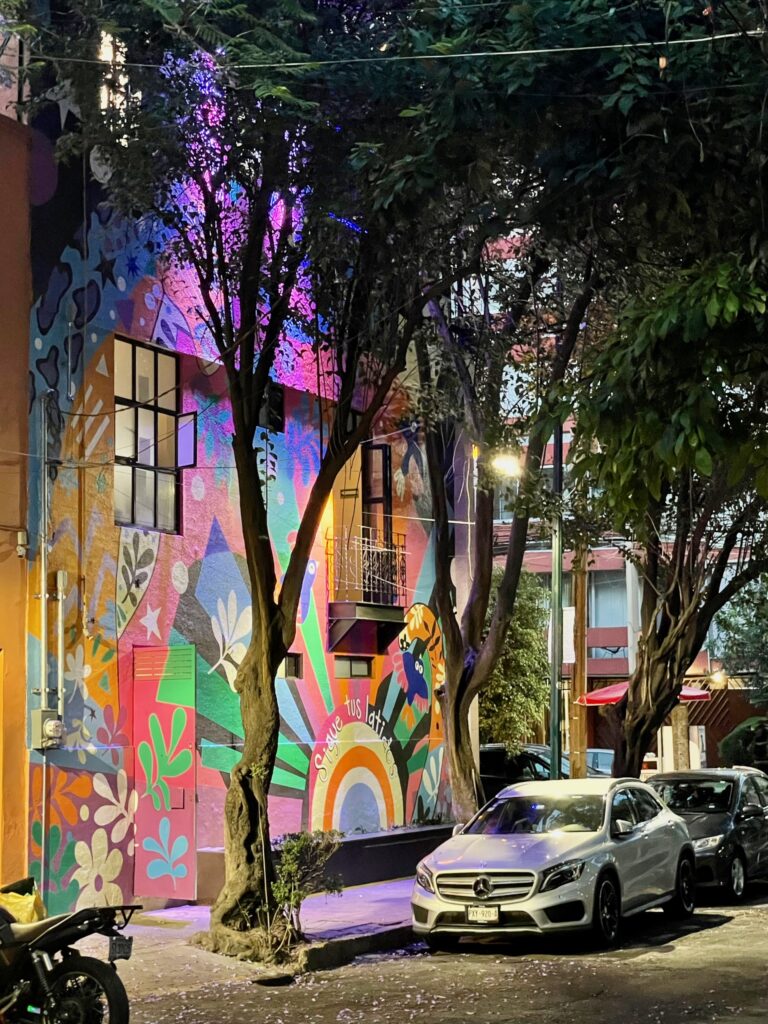 Evening on Calle Curie Anzures CDMX