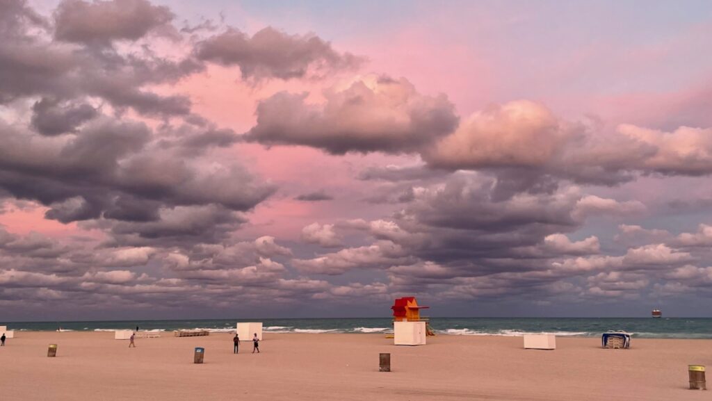 Pink Dusk South Beach Miami