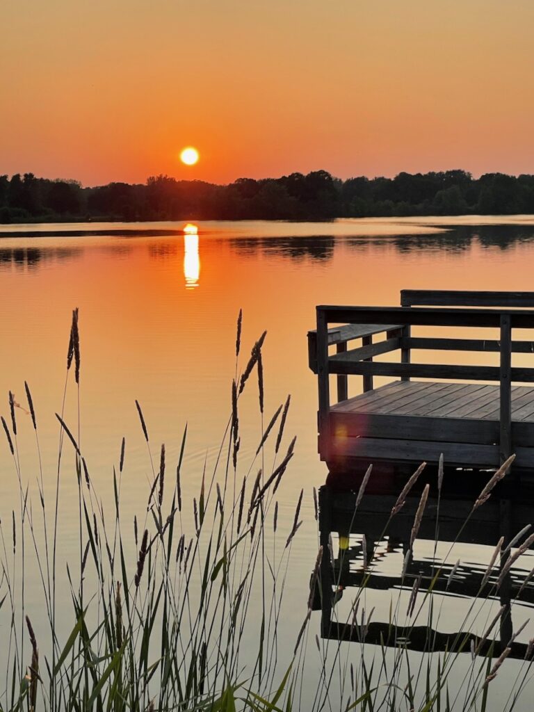 Sunset over Lake Hiawatha Minneapolis