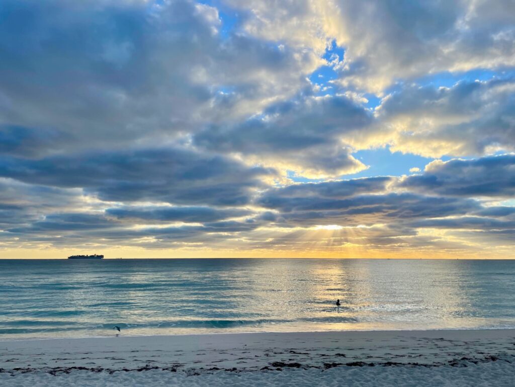 Sunshine Through Clouds South Beach Miami