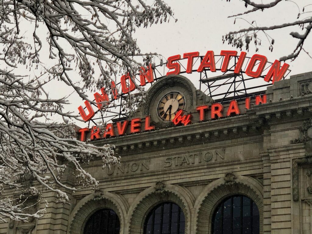 Winter at Union Station Denver