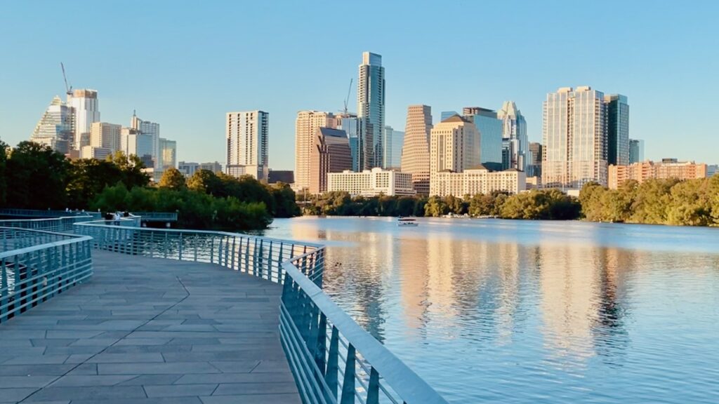 Downtown Austin Seen From Butler Trail Austin