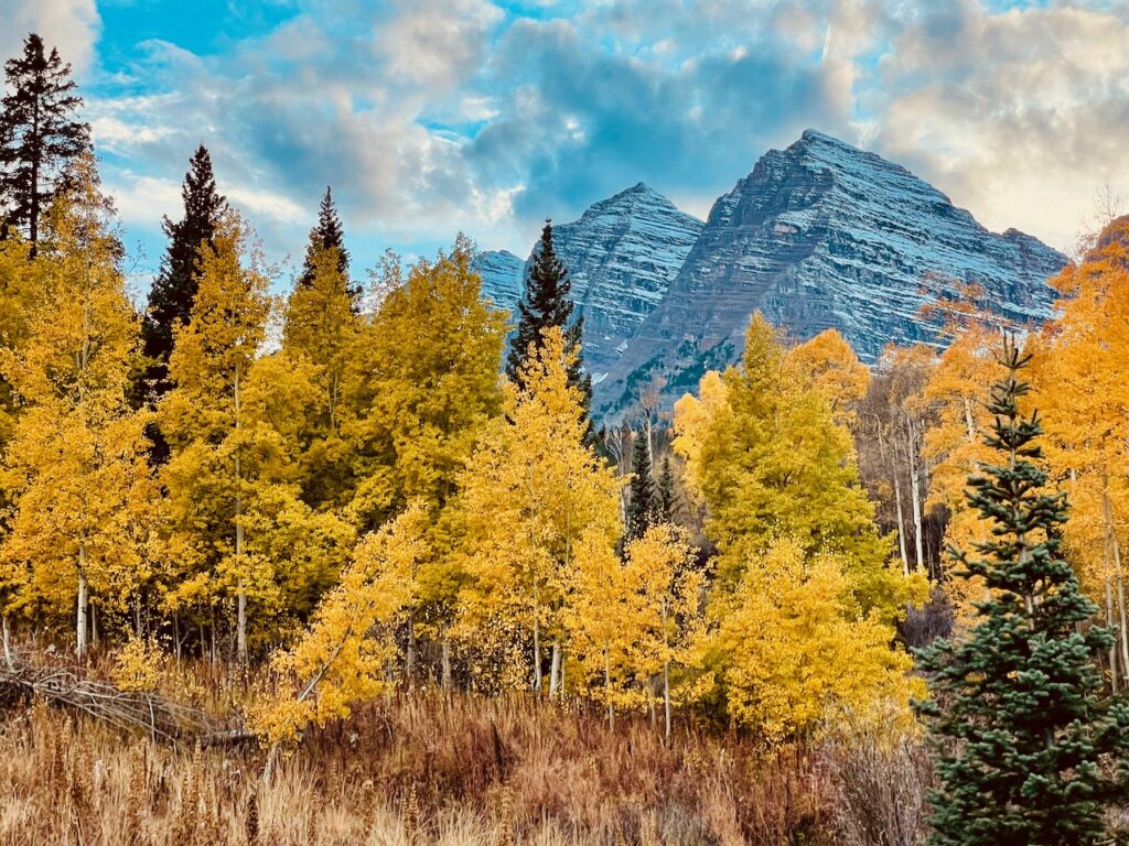 Maroon Bells Autumn Foliage Colorado