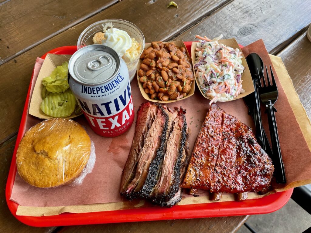 Meal at Terry Black’s Barbecue Austin