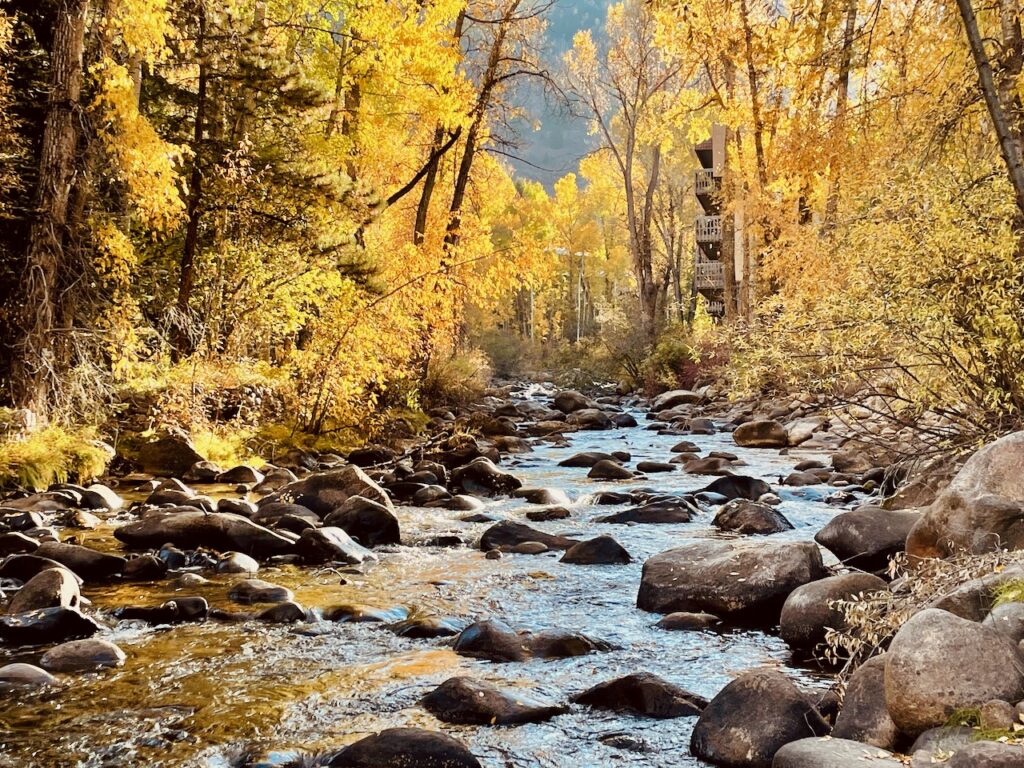 Roaring Fork River Fall Aspen Colorado