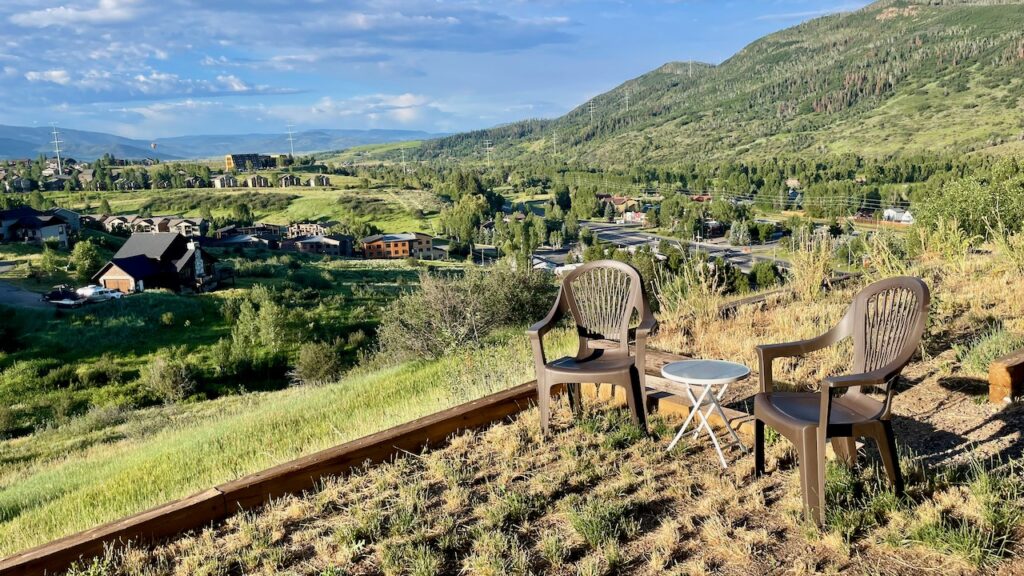 View from AirBnB Steamboat Springs