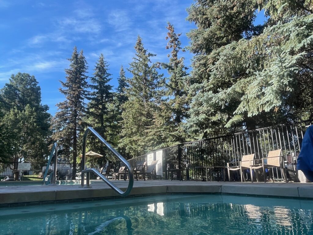 View from the Hot Tub Doubletree Flagstaff