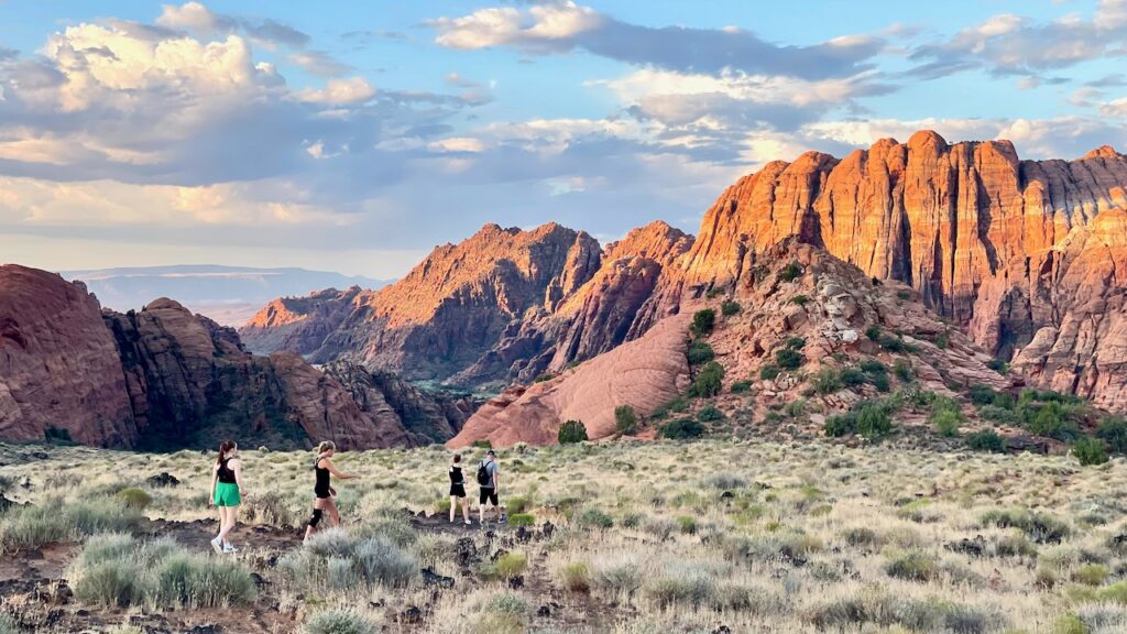 Morning Hikers Snow Canyon Utah