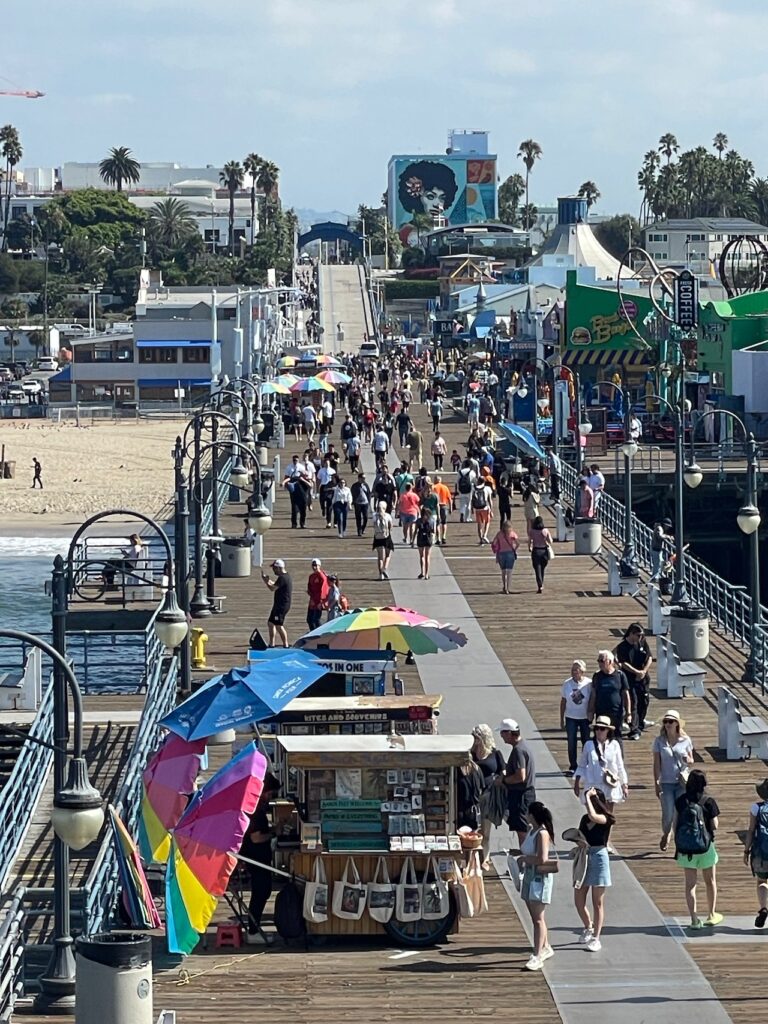 A view along Santa Monica pier