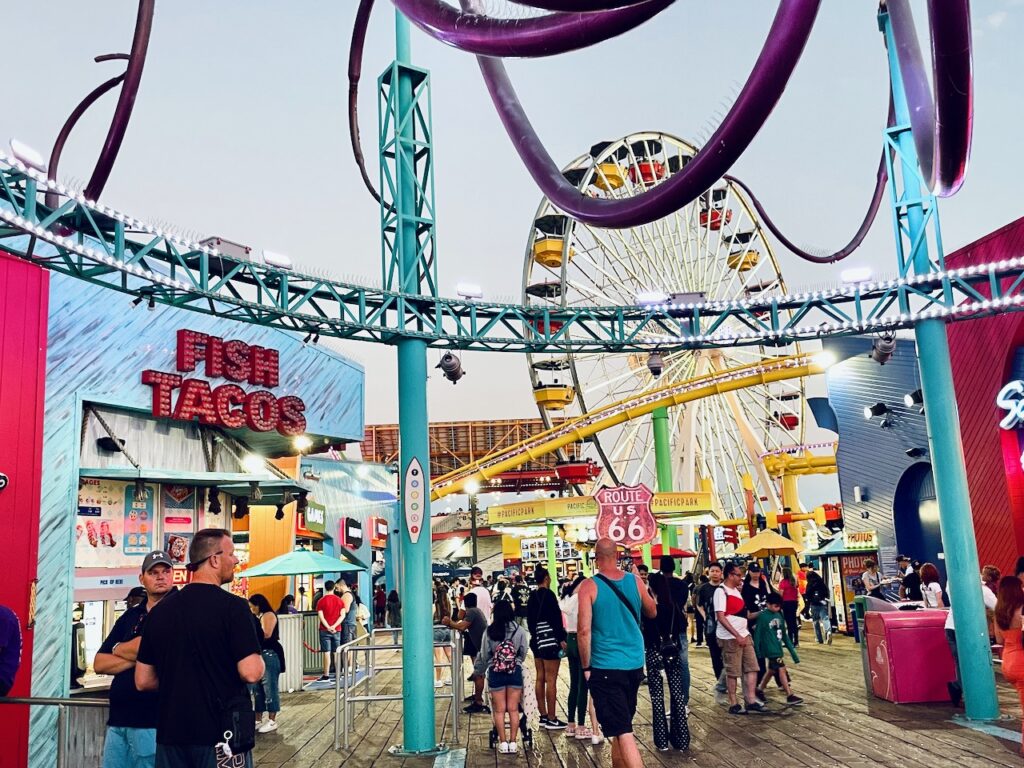 Amusement park Santa Monica pier