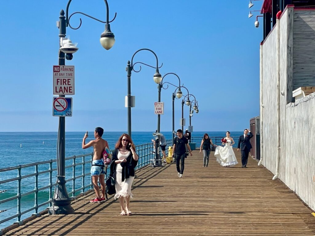 Santa Monica pier boardwalk