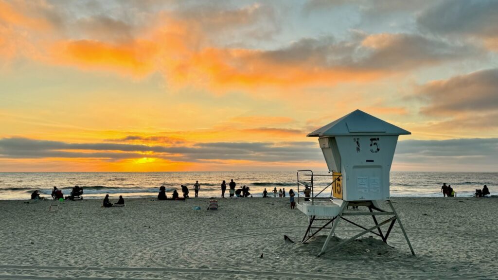 Sunset on Mission Beach California