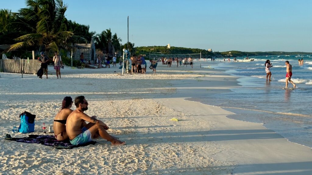 Late afternoon at Playa Paraiso Tulum