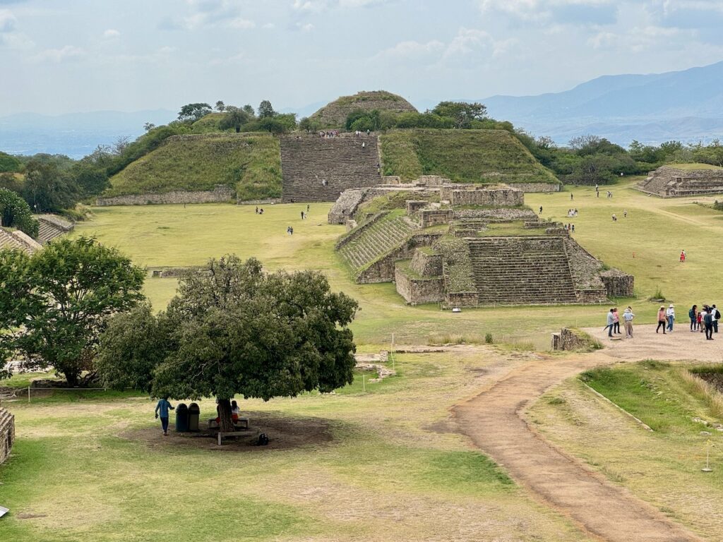 Looking south at Monte Albán