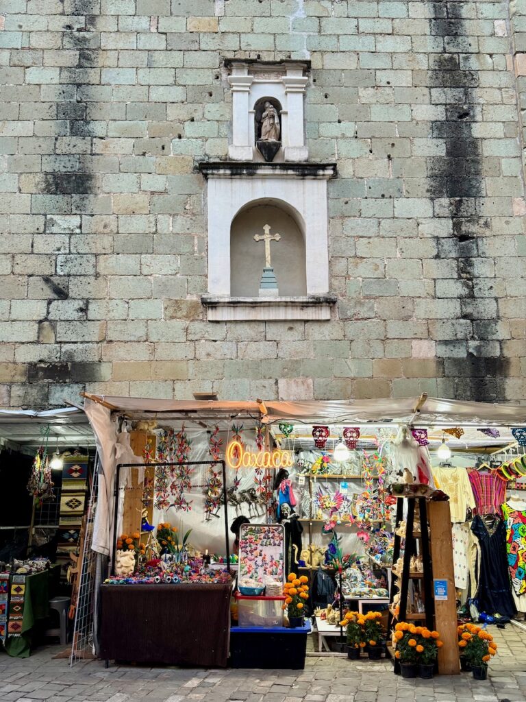 Market stall outside of Santo Domingo Oaxaca