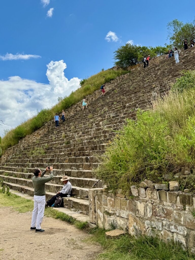 Stairs at south platform Monte Albán