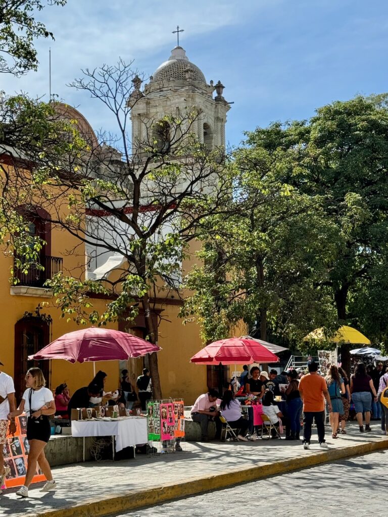 Street Vendors Oaxaca Zocalo