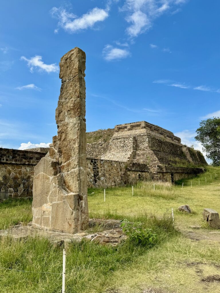 Sundial and platform Monte Albán