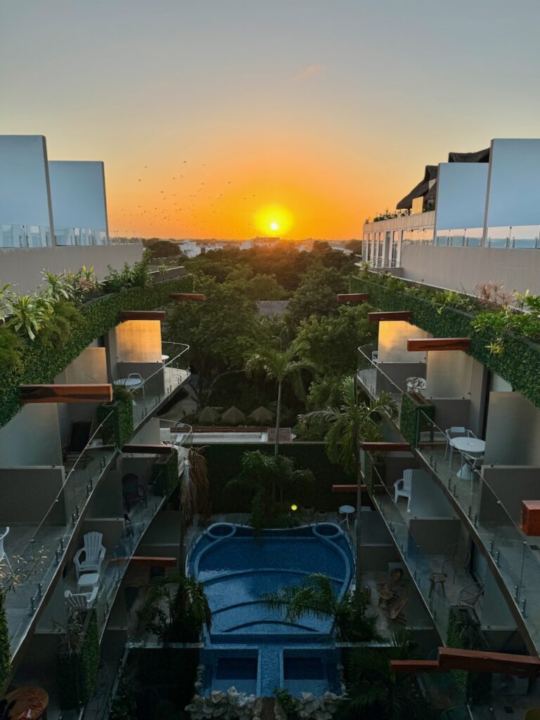 Sunset at Menesse Tulum