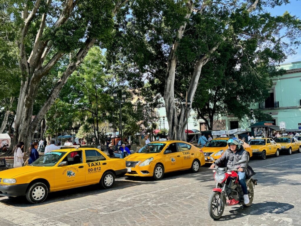 Taxi Station Oaxaca Zocalo